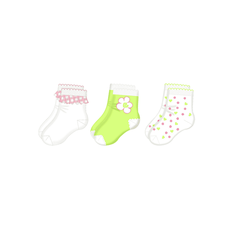 Mayoral 3 Socks Set Lime 10400