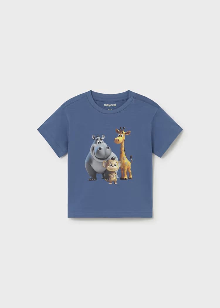 Mayoral Animal T-Shirt | Cobalt 1008