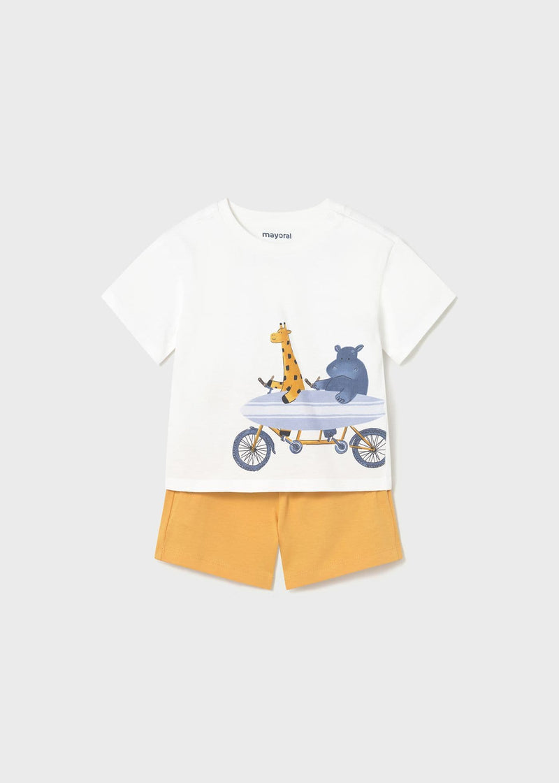 Mayoral Boys 2 Pieces Knit Set | Peach 1670/SS26