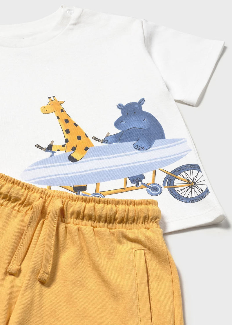 Mayoral Boys 2 Pieces Knit Set | Peach 1670/SS26