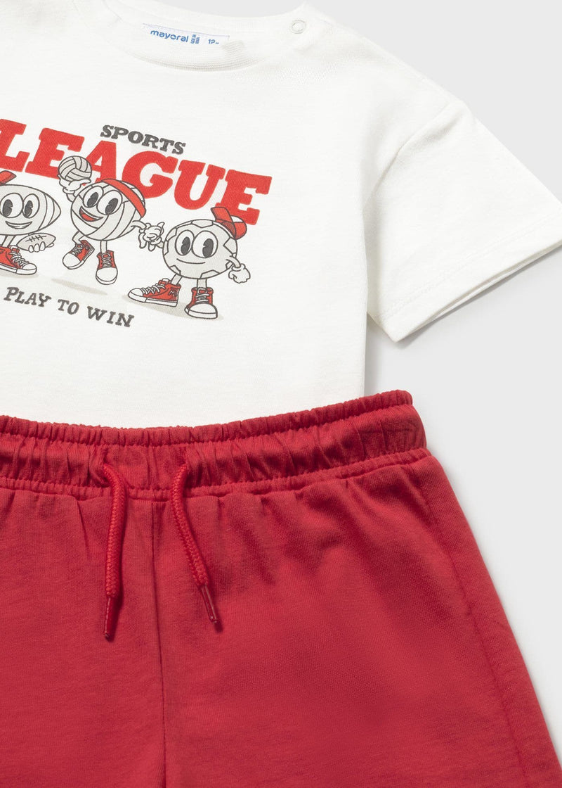 Mayoral Boys 3 Pieces Knit Set | Tomato 1669/SS26