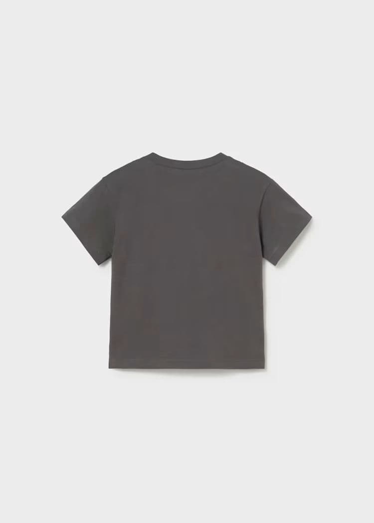 Mayoral Boys Applique T- Shirt | Coal 1006/ SS26