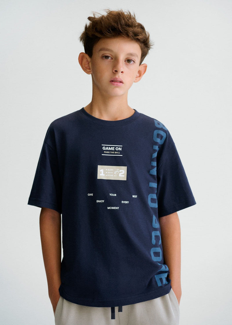Mayoral Boys Athletic Shirt | Navy 6034/SS26