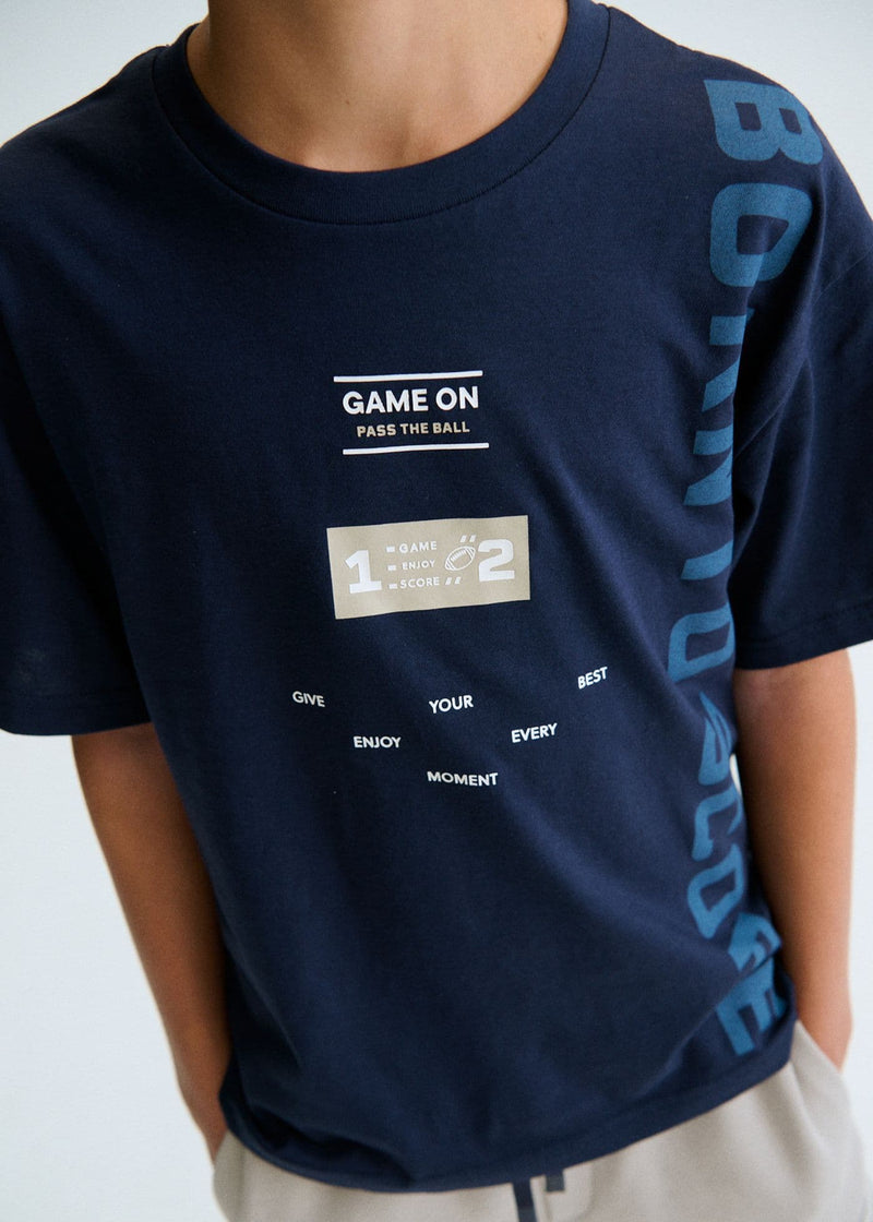 Mayoral Boys Athletic Shirt | Navy 6034/SS26