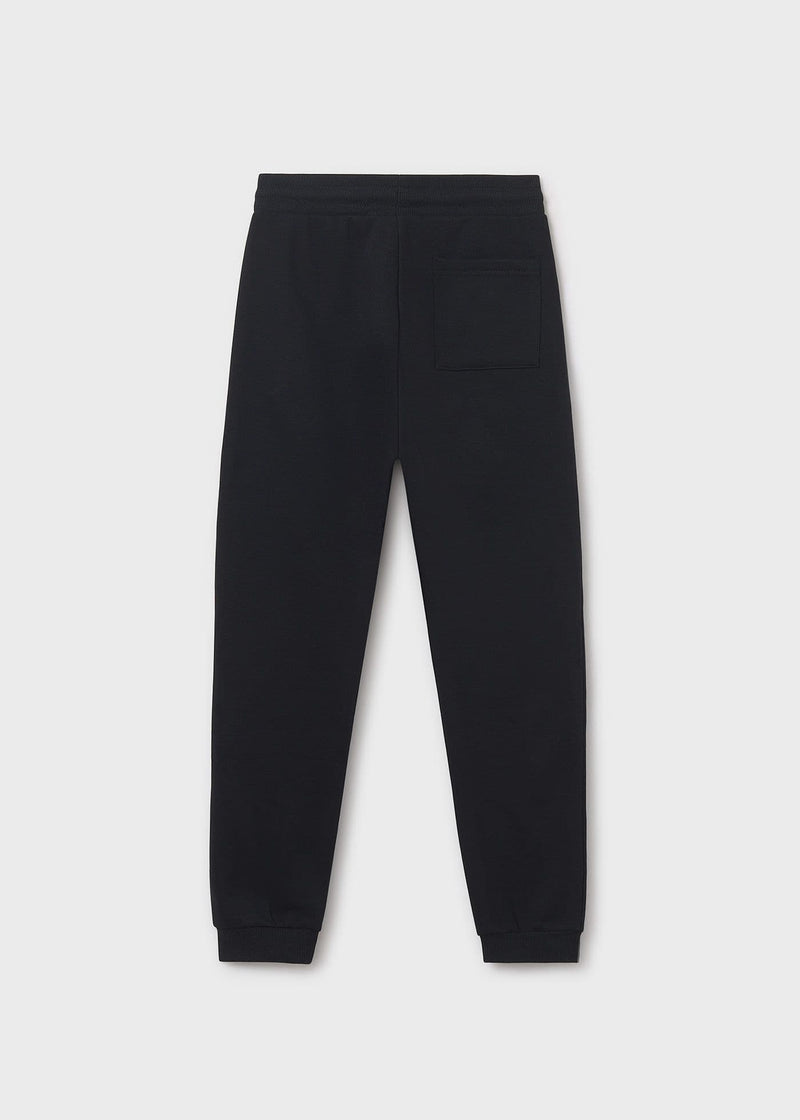 Mayoral Boys Basic Cuff Fleece Trousers | Black 705 AW