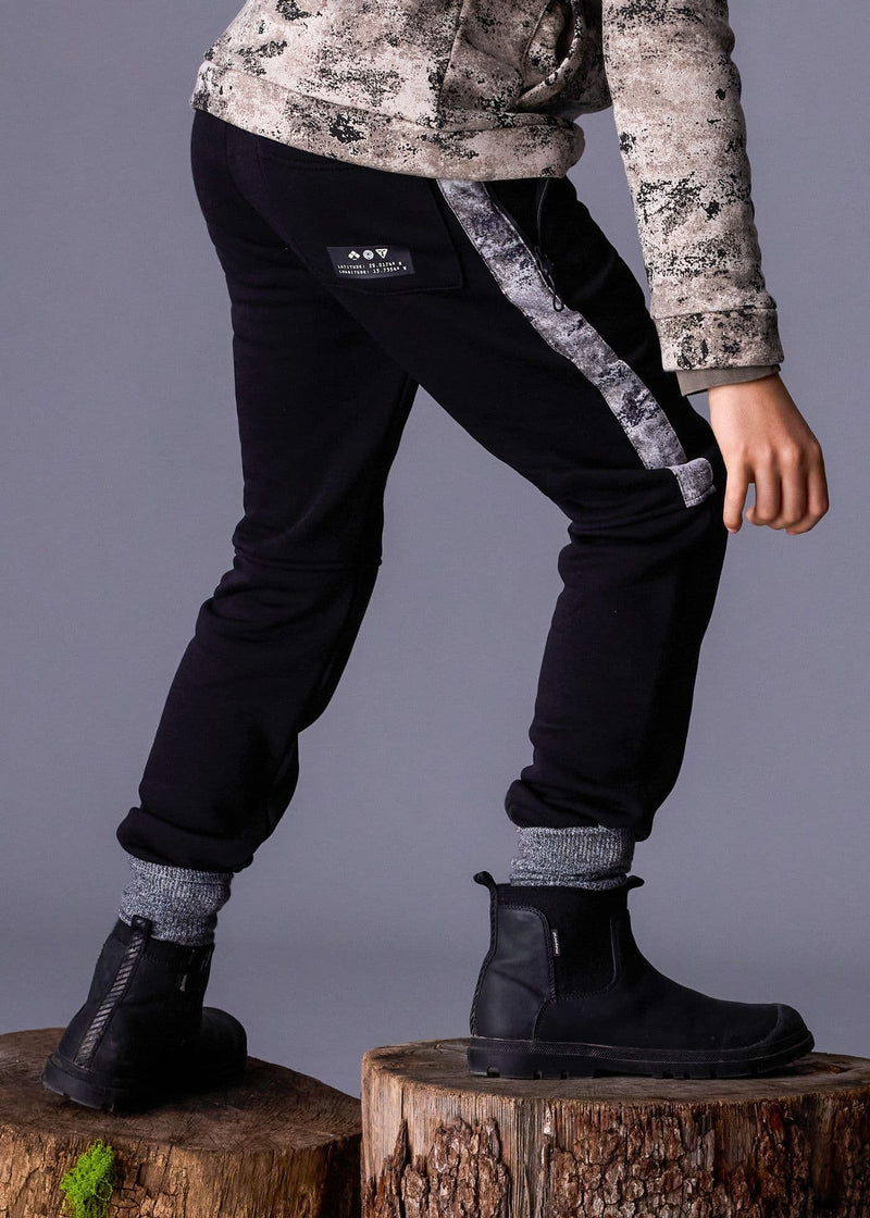 Mayoral Boys Contrast Jogger | Black  7565 AW