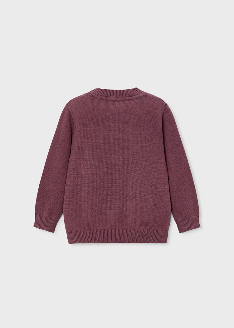 Mayoral Boys Crew Neck Jumper| Plum 311 AW