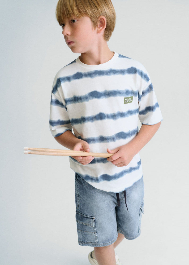 Mayoral Boys Denim Bermudas | Medium Blue 6218/SS26