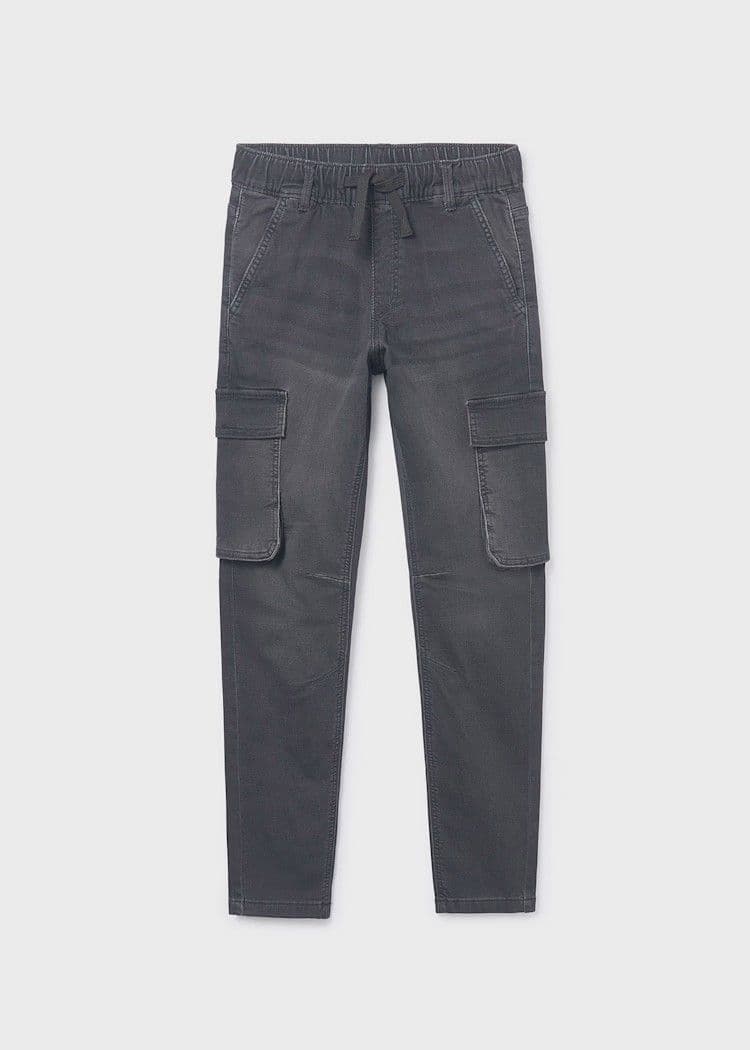 Mayoral Boys Denim Joggers | Black 7560  AW