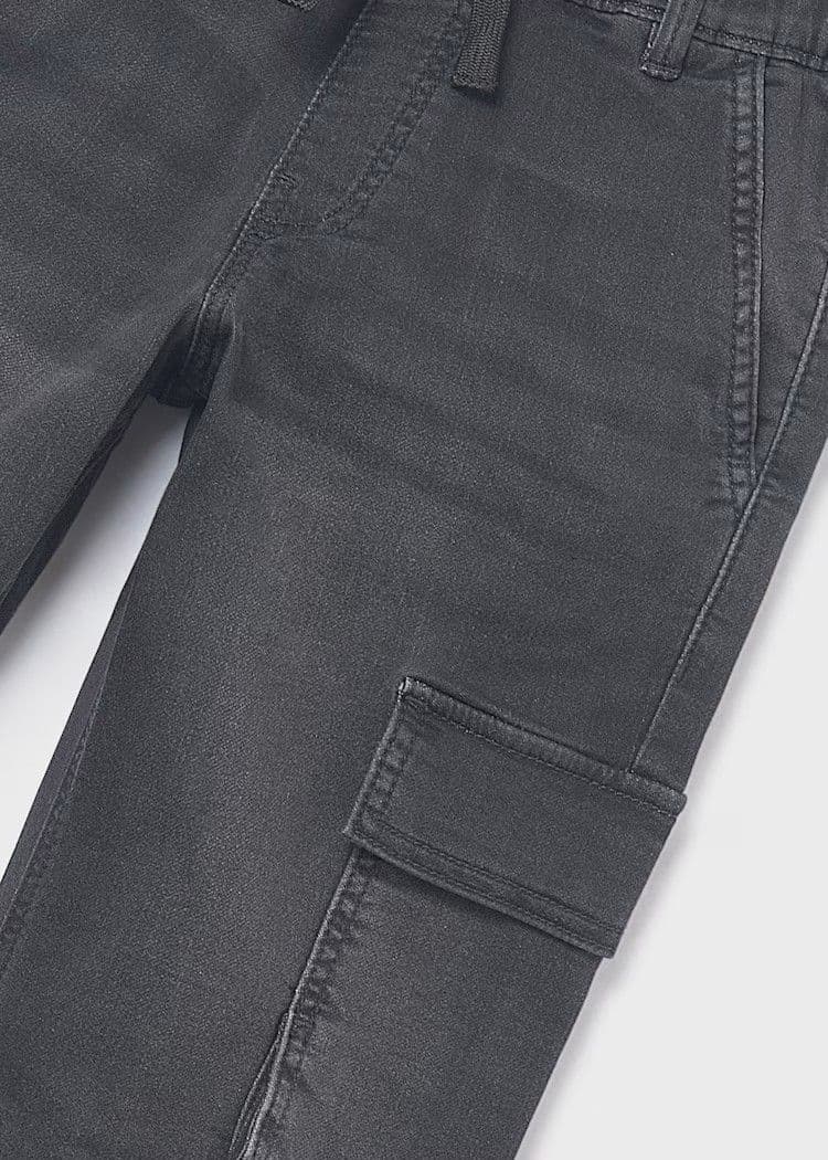 Mayoral Boys Denim Joggers | Black 7560  AW