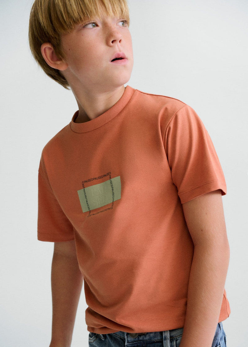Mayoral Boys Formal T-Shirt | Copper 6028/SS26