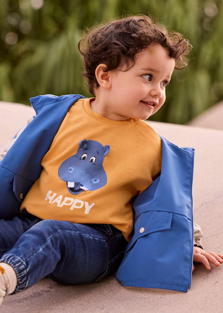 Mayoral Boys Interactive loose fit sweatshirt | Peach 1402/SS26