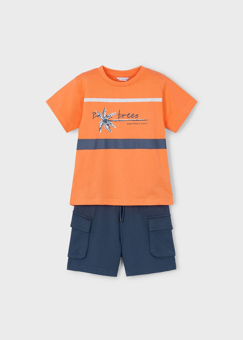 Mayoral Boys Knit Set | Coral 3605 SS