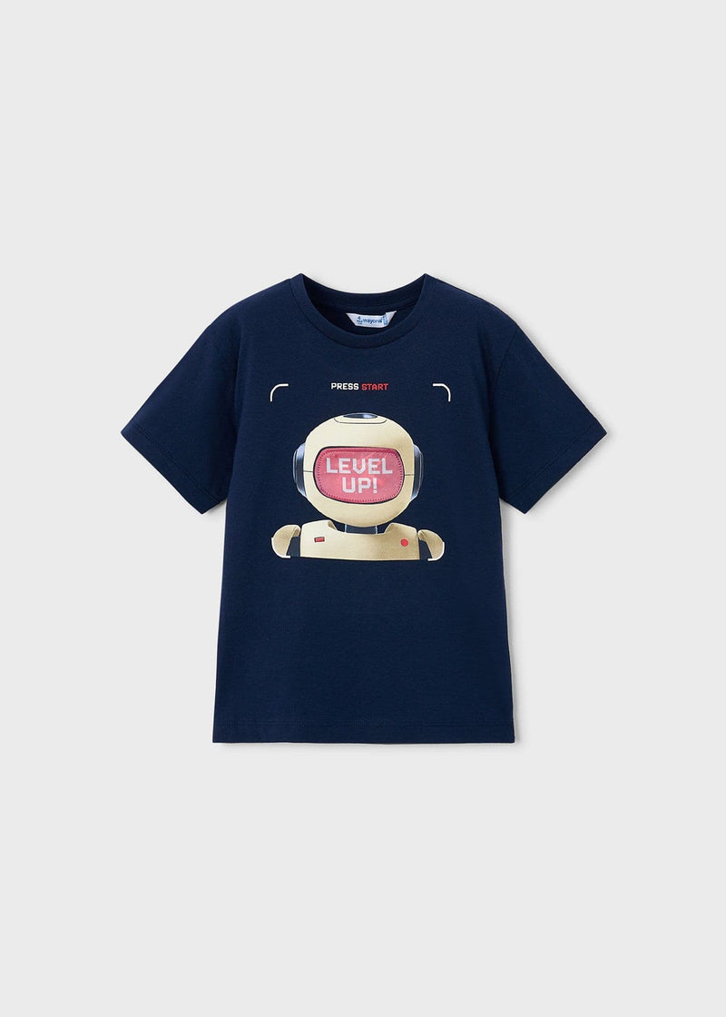 Mayoral Boys Lenticular  S/S T-Shirt | Navy 3065/SS26