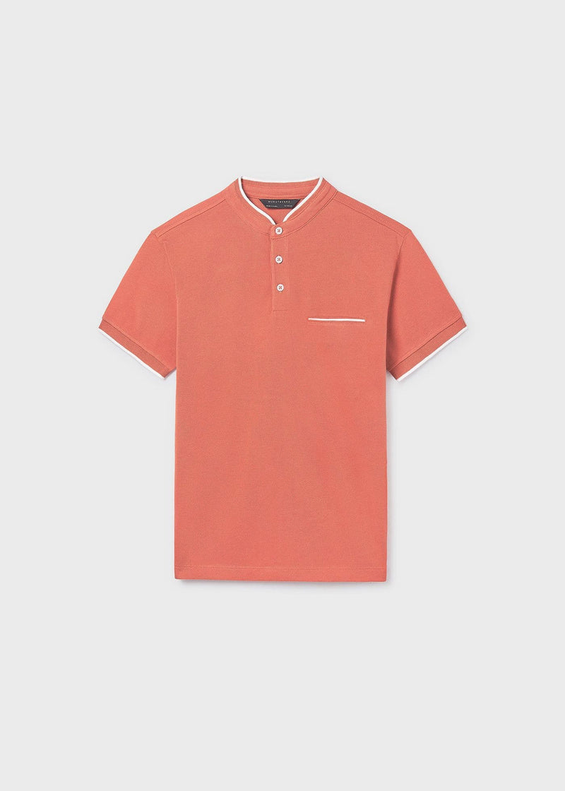 Mayoral Boys Mao Neck Polo | Copper 6163/SS26