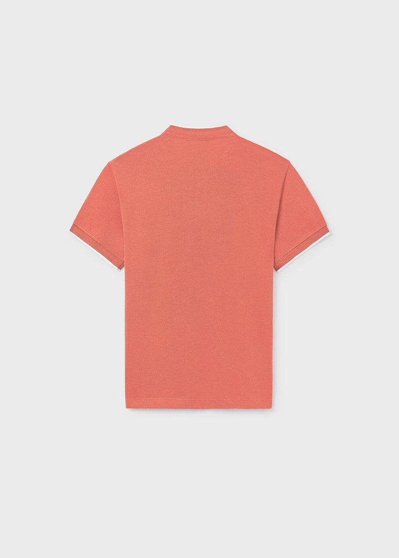 Mayoral Boys Mao Neck Polo | Copper 6163/SS26