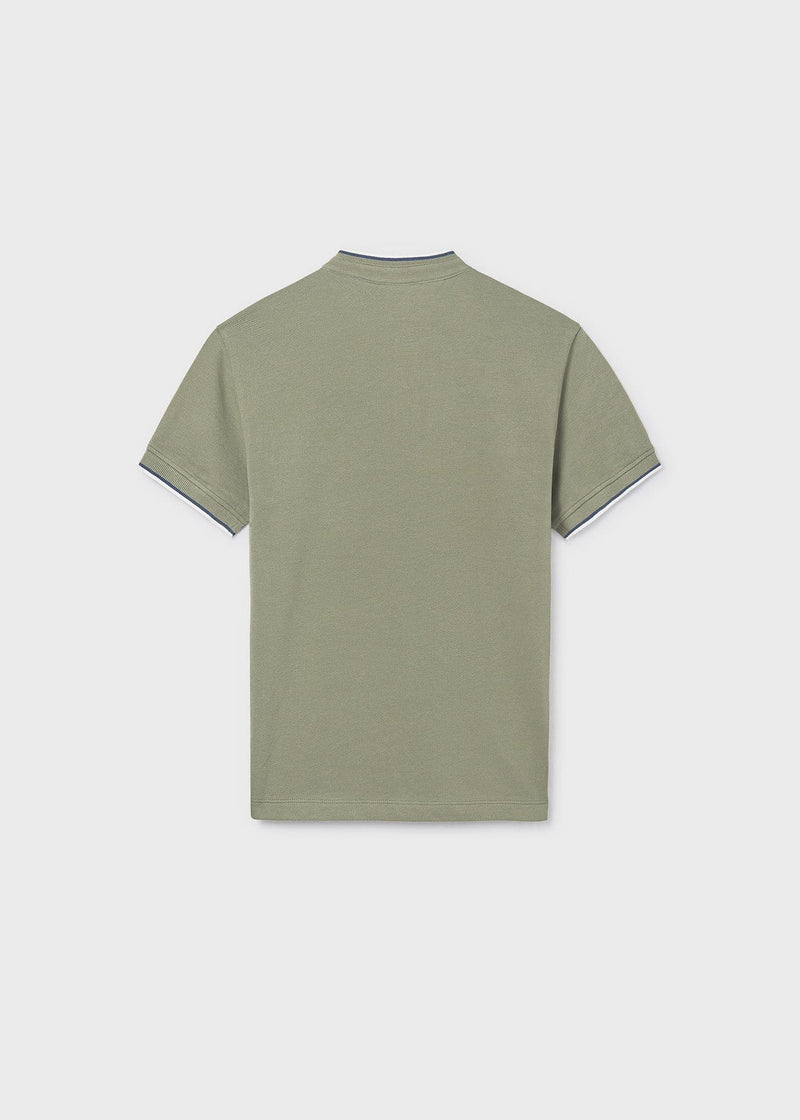 Mayoral Boys Mao Polo Neck Top| Lichen 6163/SS26