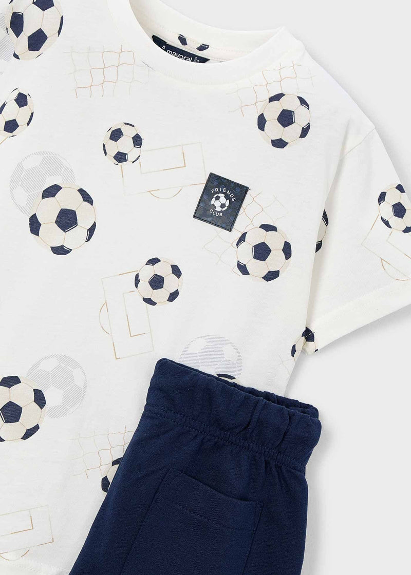 Mayoral Boys Print Knit Set | Navy 3607/SS26