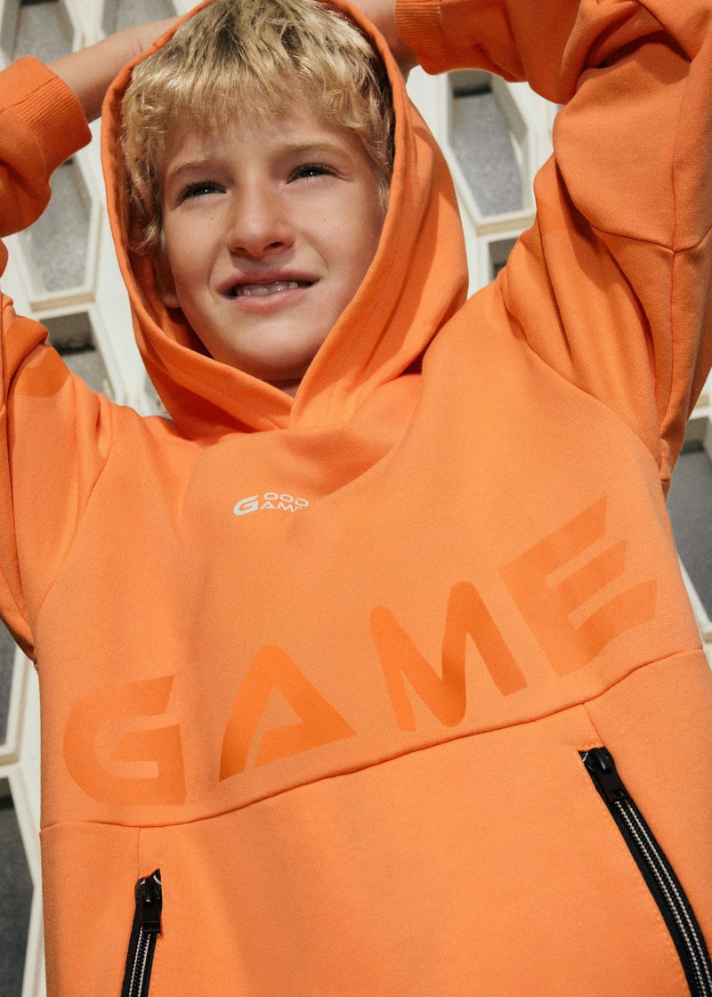Mayoral Boys Pullover With Zips | Apricot 6411/SS26