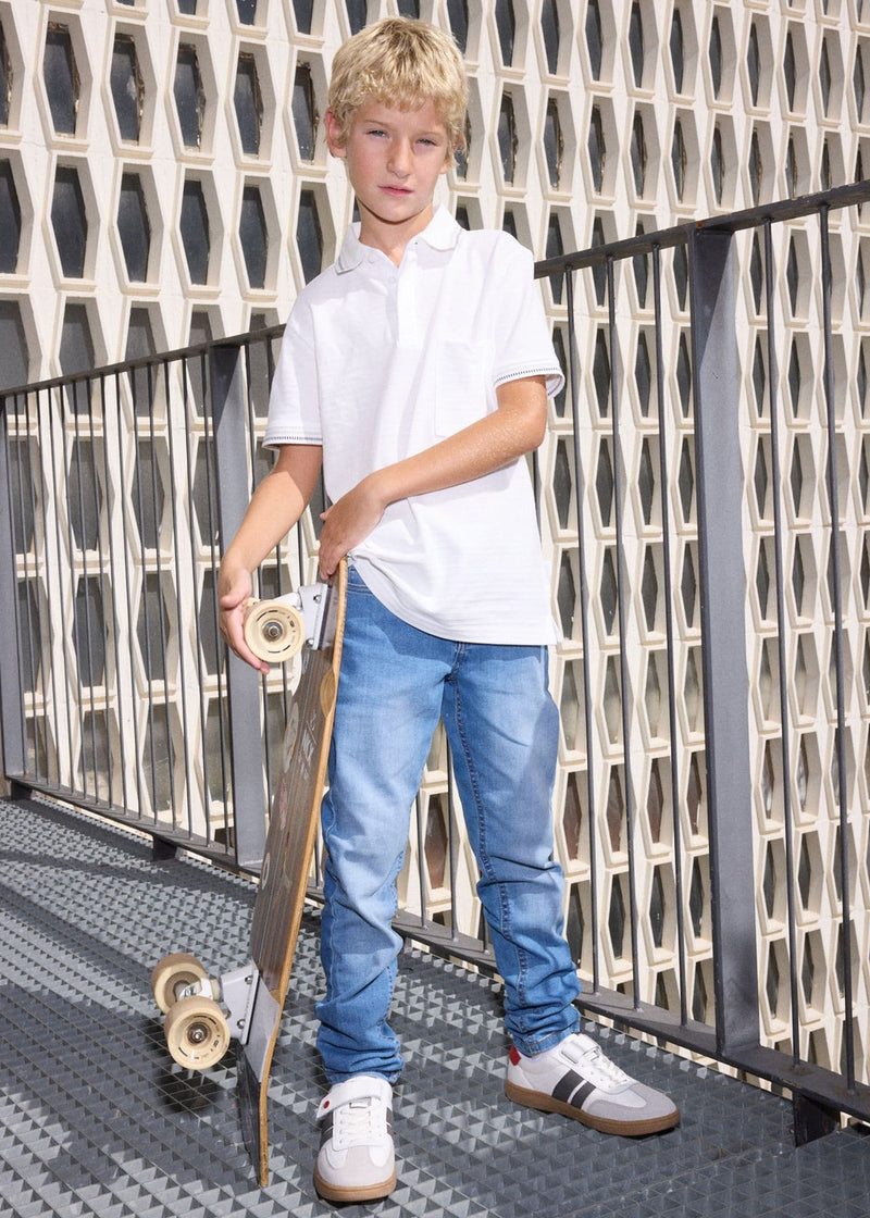 Mayoral Boys S/S Polo | Cream  6164/SS26