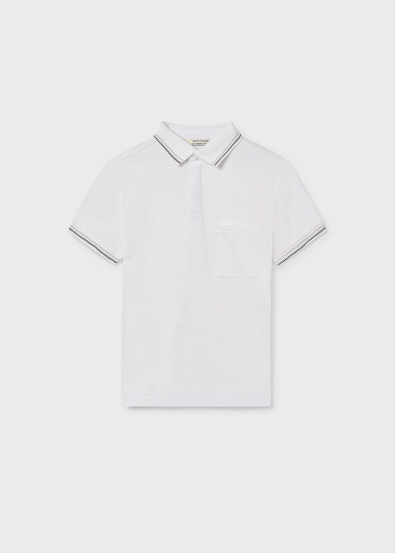 Mayoral Boys S/S Polo | Cream  6164/SS26