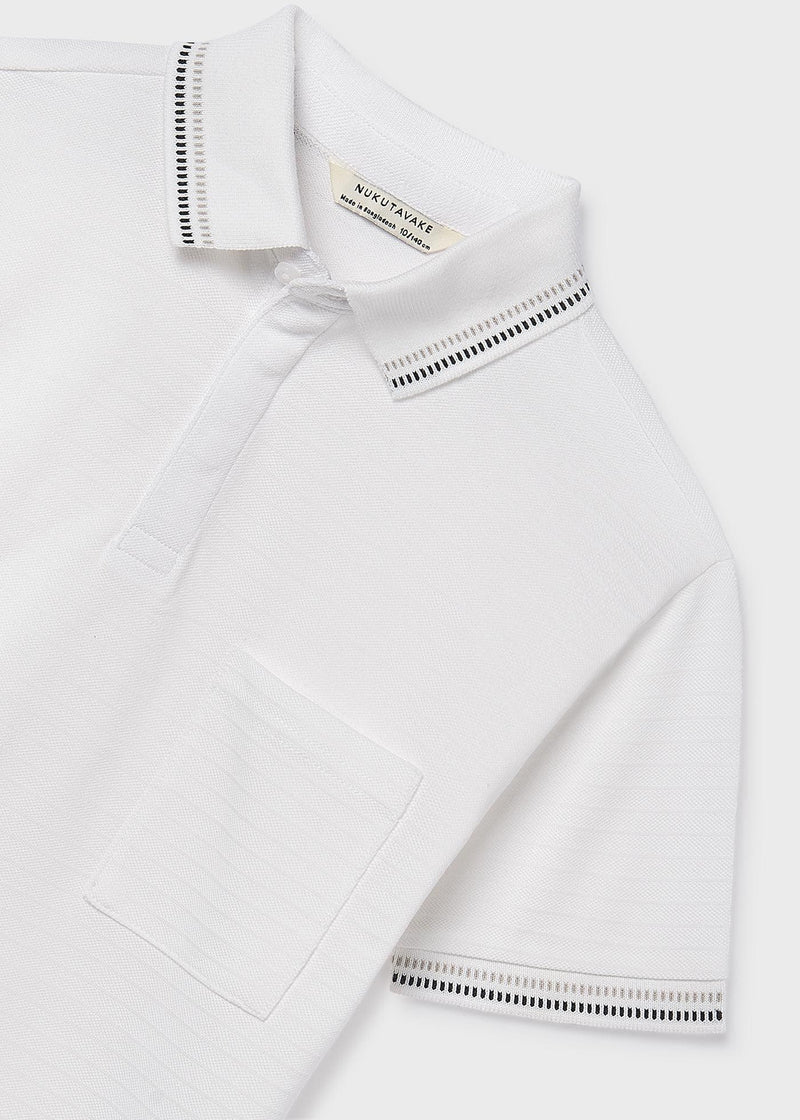 Mayoral Boys S/S Polo | Cream  6164/SS26