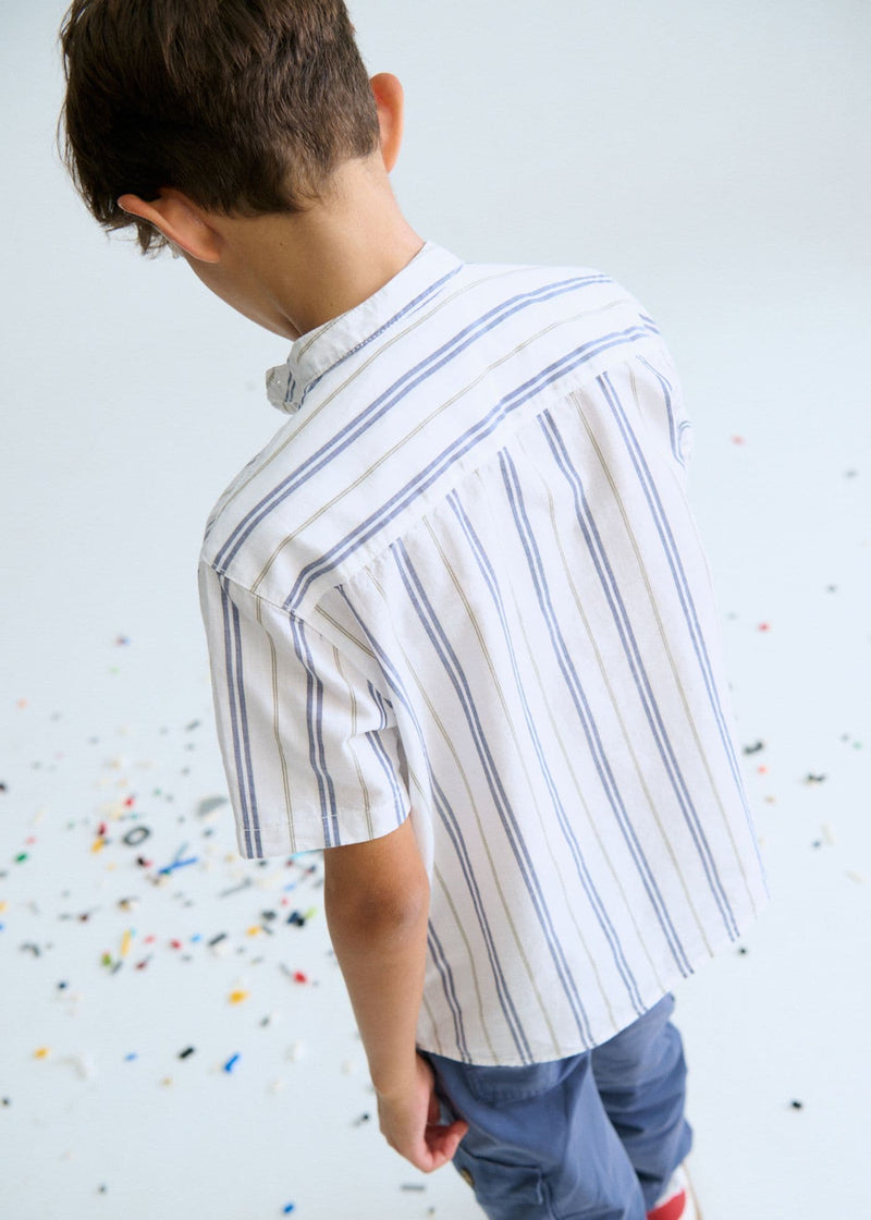 Mayoral  Boys S/S Shirt | Ocean 6171/SS26