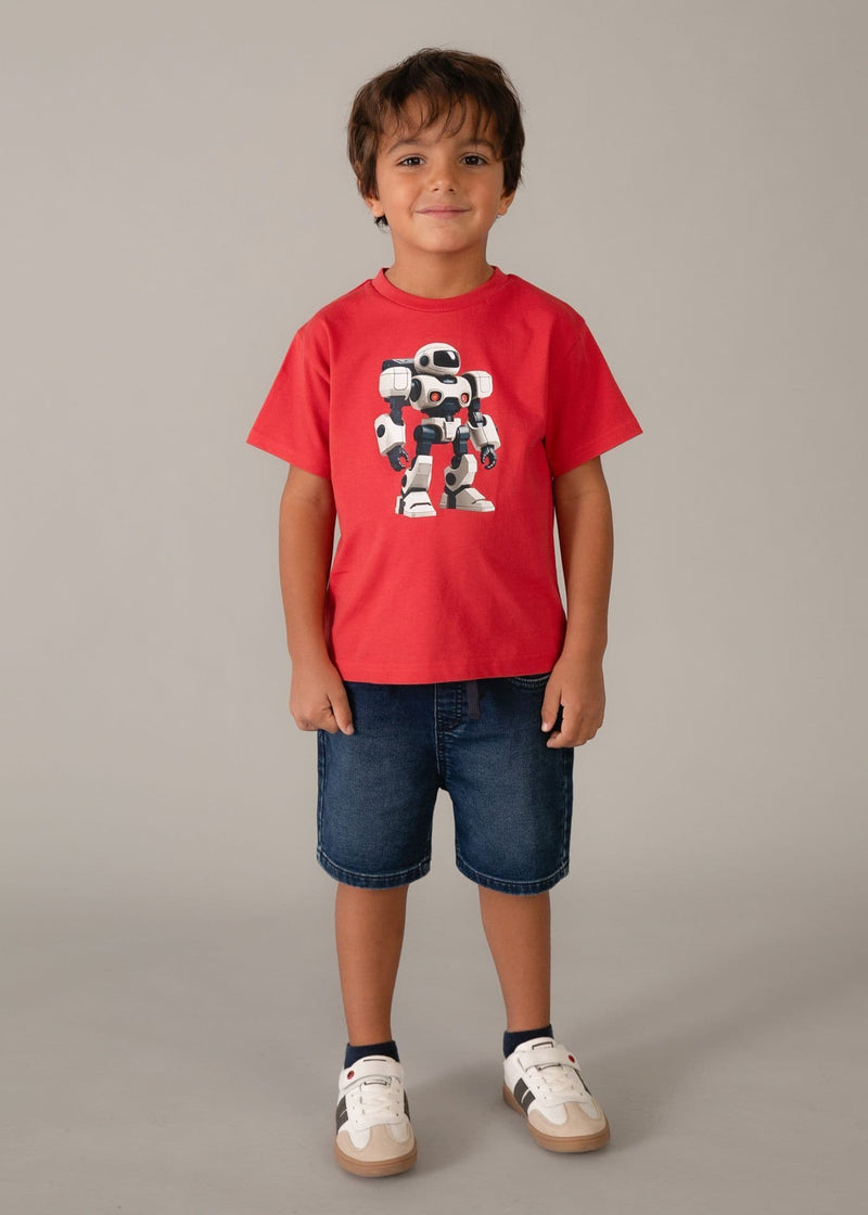 Mayoral Boys S/S T-Shirt | Tomato 3066/SS26