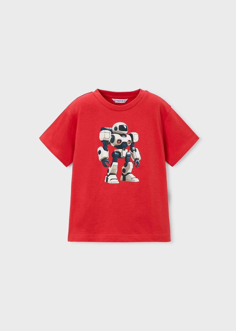 Mayoral Boys S/S T-Shirt | Tomato 3066/SS26