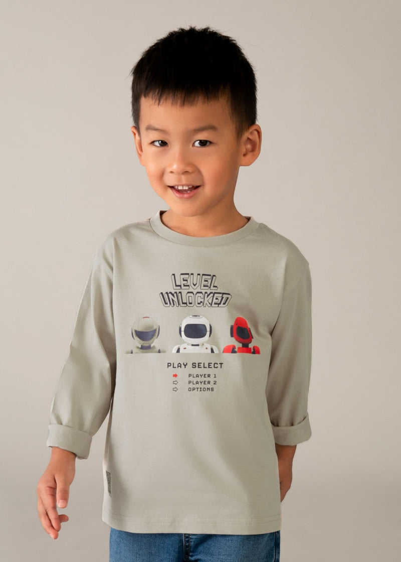 Mayoral Boys Shirt Robots | Stone 3084/SS26