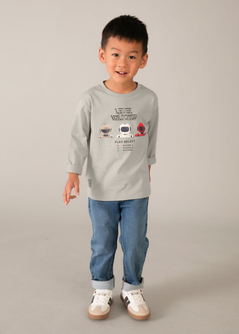 Mayoral Boys Shirt Robots | Stone 3084/SS26