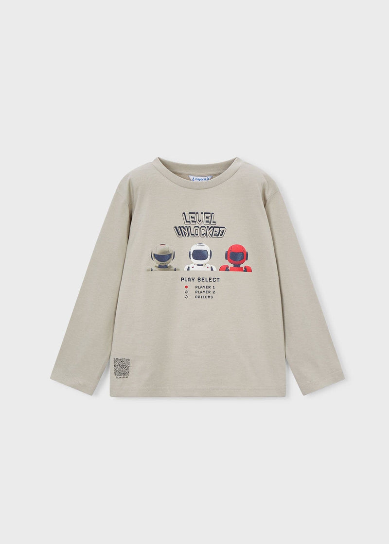 Mayoral Boys Shirt Robots | Stone 3084/SS26