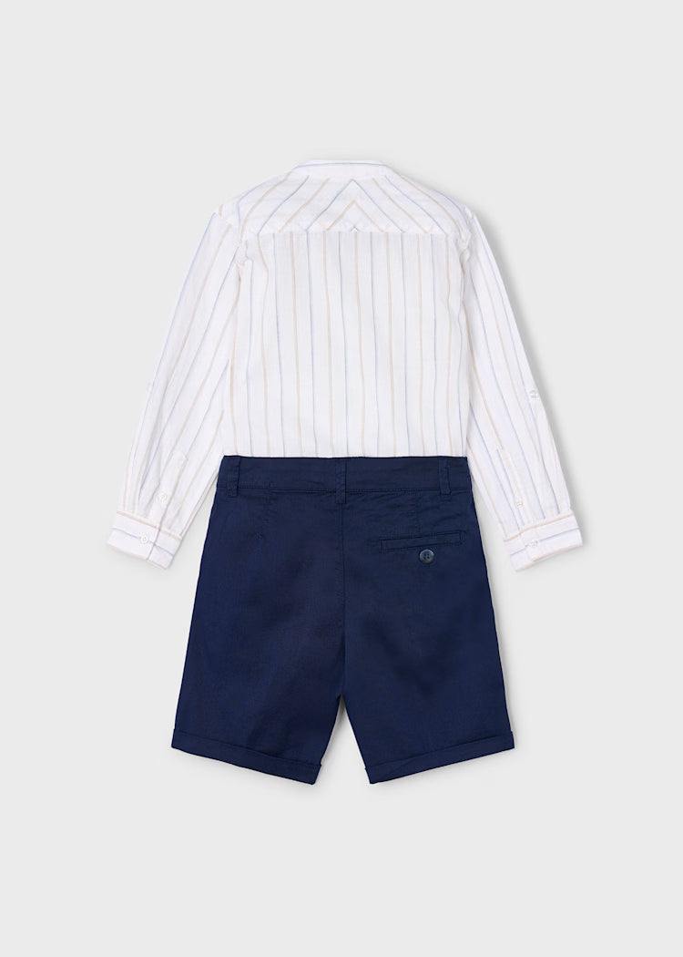 Mayoral Boys Top & Bermuda | Navy 3230 SS