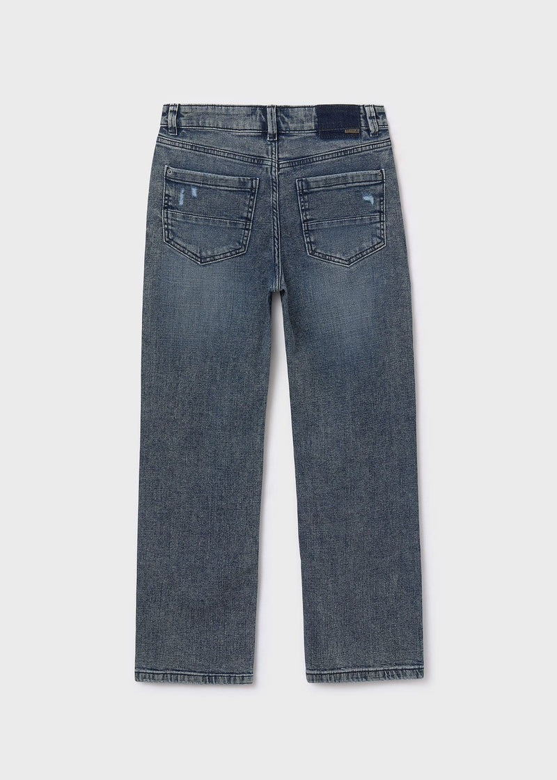 Mayoral Boys Wide Denim Pants | Blue 7571 AW