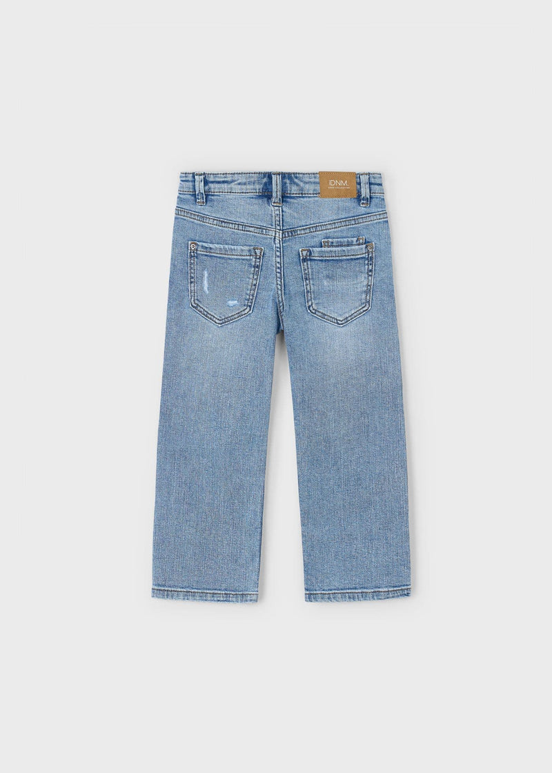 Mayoral  Boys Wide Fit Denim  Pants | Medium Blue 4565 AW