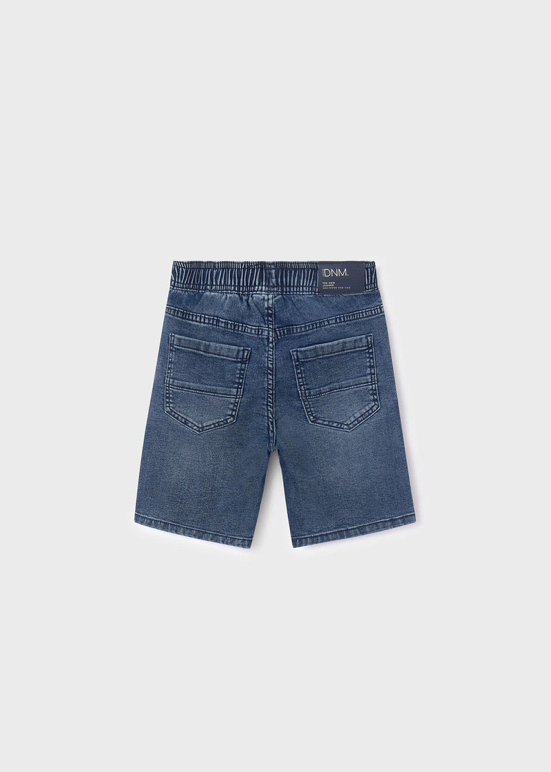 Mayoral  Denim Jogger Shorts | Medium Blue 6282