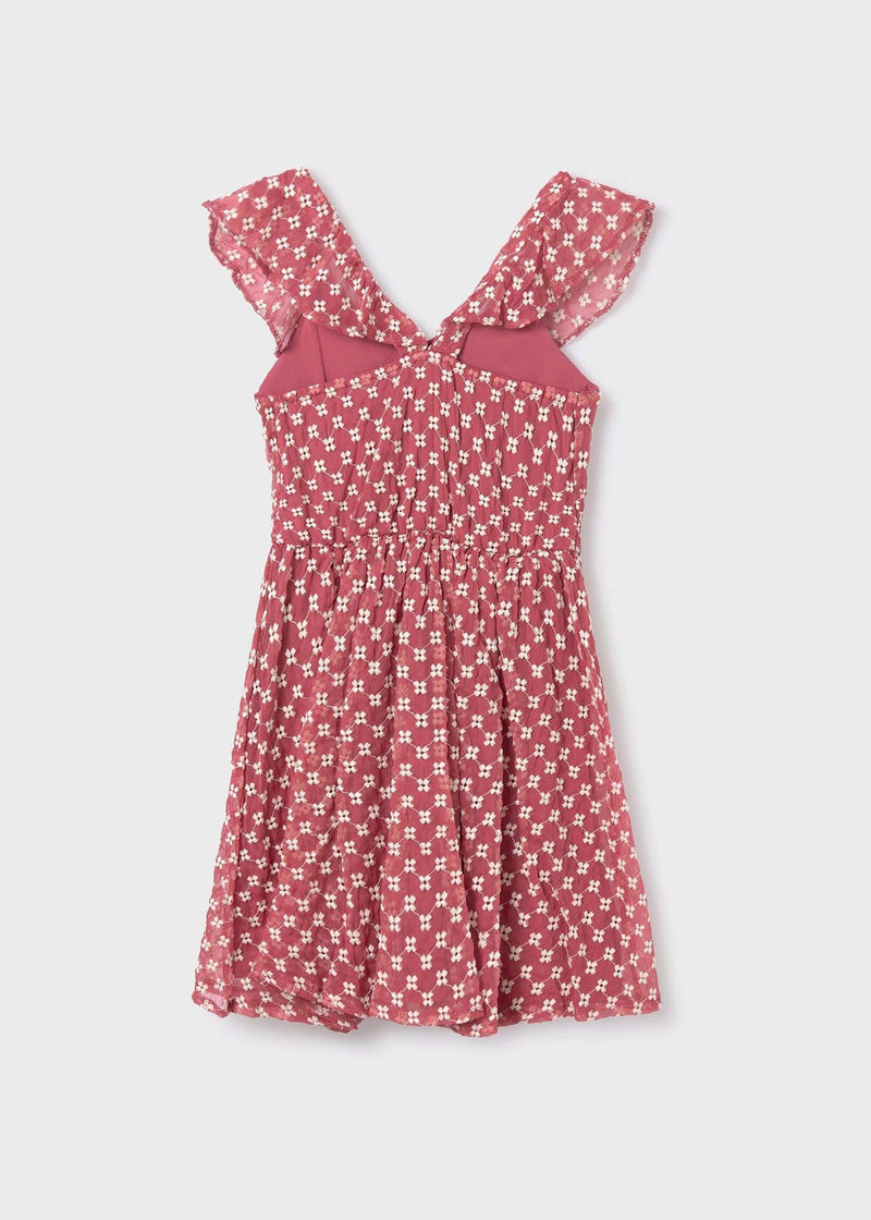 Mayoral Embroidery Dress  | Blush 6960