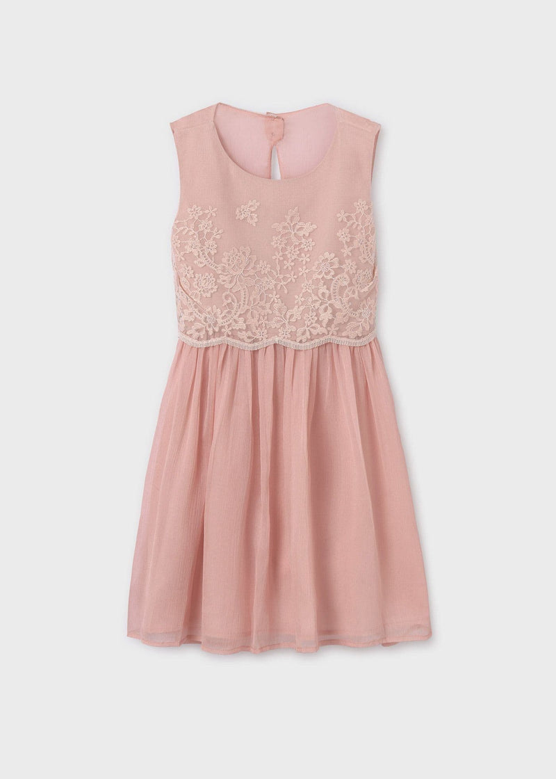Mayoral Embroidery Dress  | Rose 6944