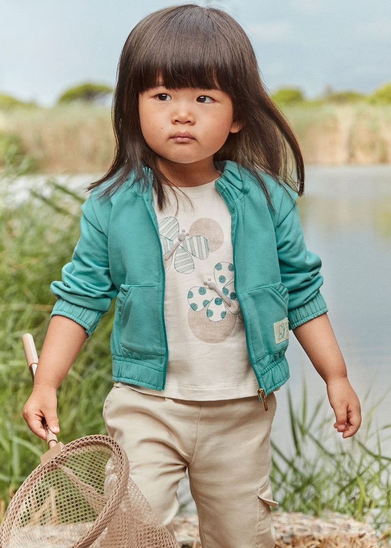 Mayoral Fleece Cardigan| Emerald 1462 SS