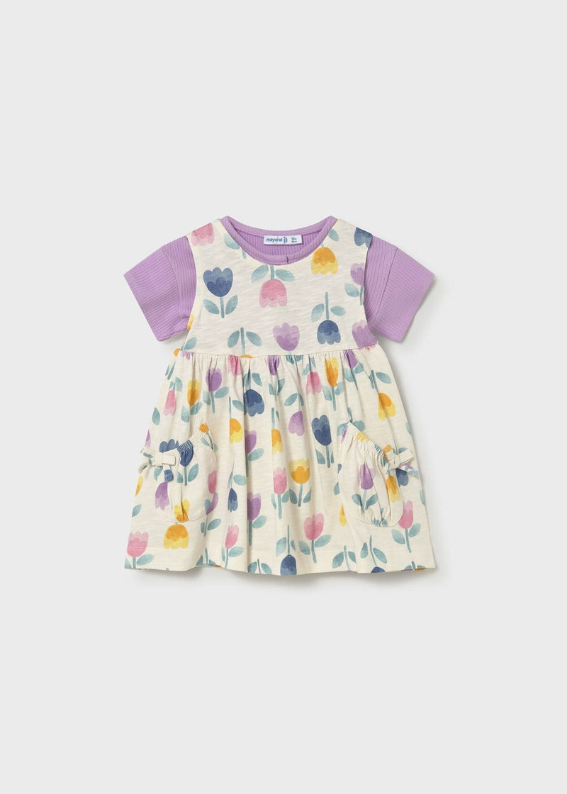 Mayoral Girls  2 Pieces Dress Set | Lilac 1922/SS26