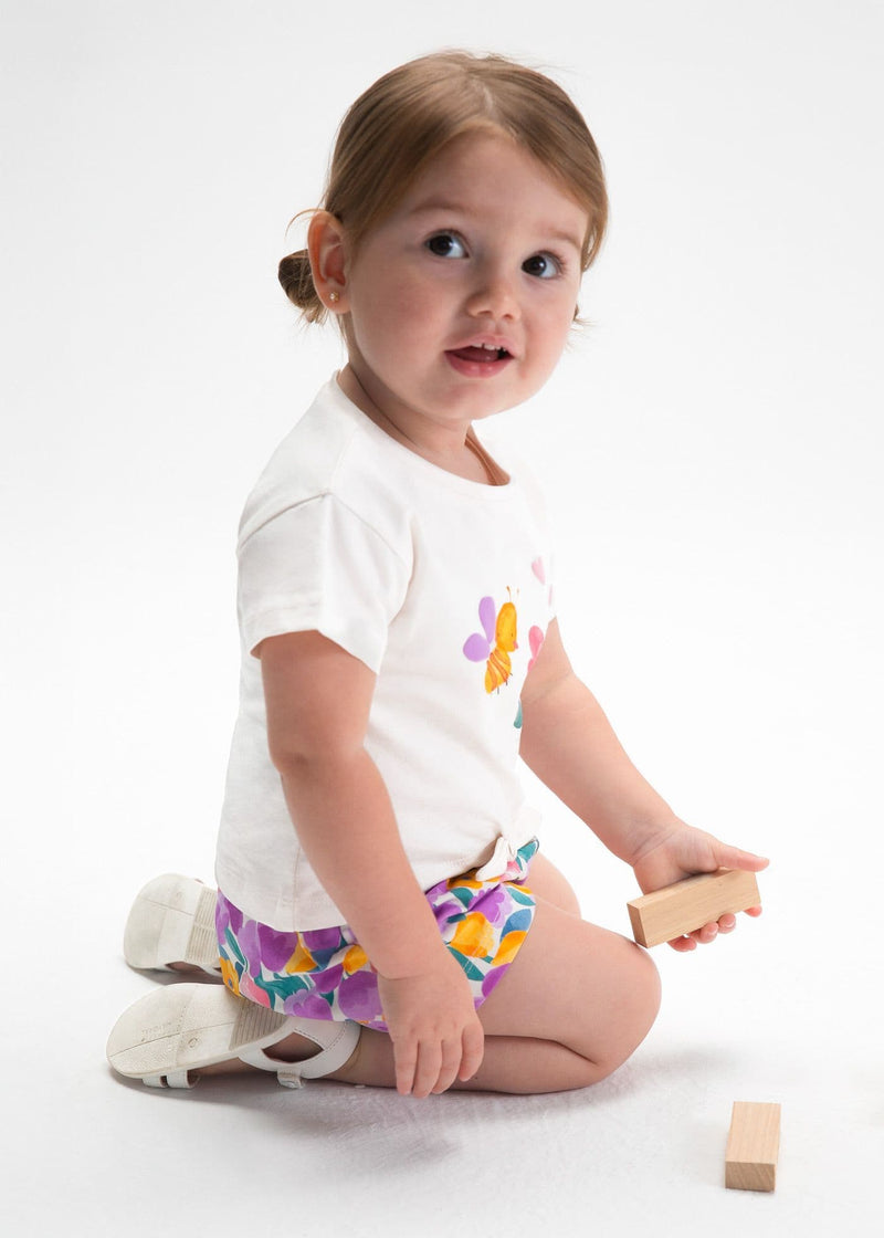 Mayoral  Girls 3 Pieces Shorts Set | Lilac 1206/SS26