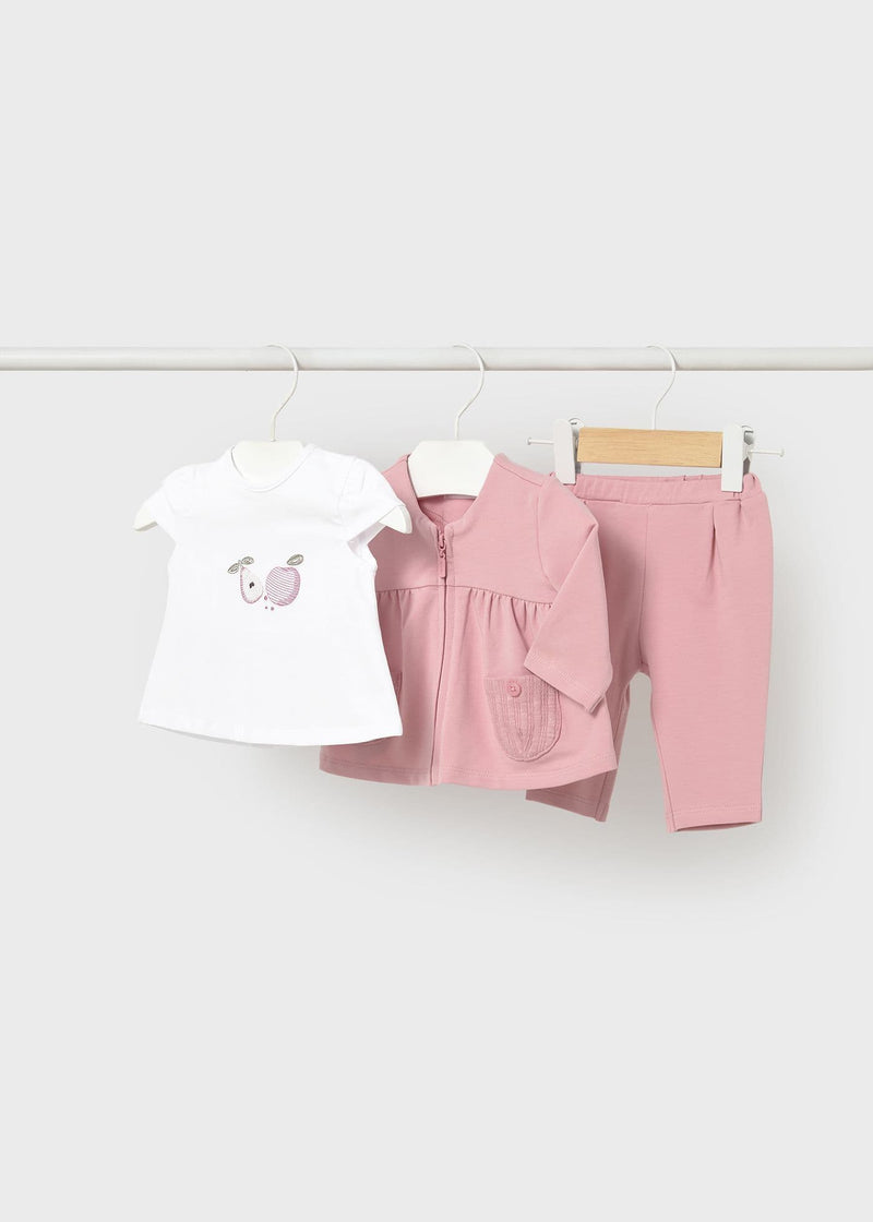 Mayoral Girls 3 Pieces Tracksuit | Pink 1825/SS26