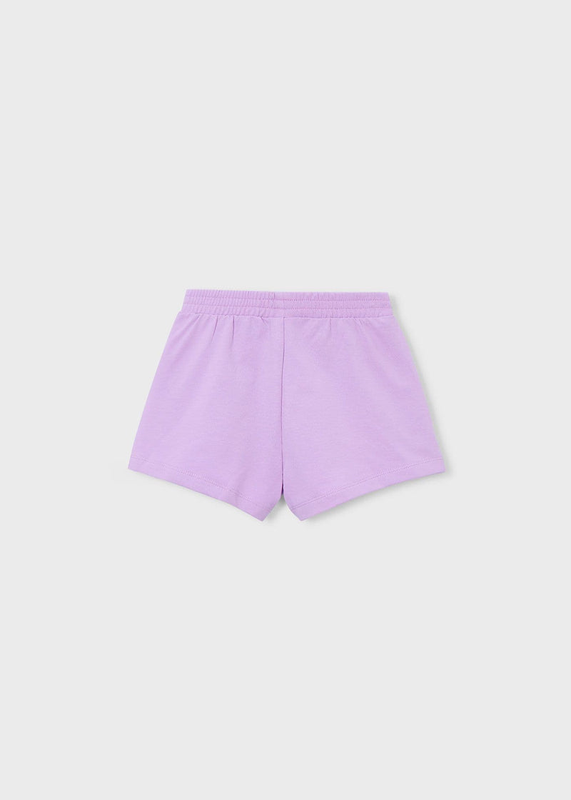 Mayoral Girls Chenille Shorts | Lilac 607/SS26