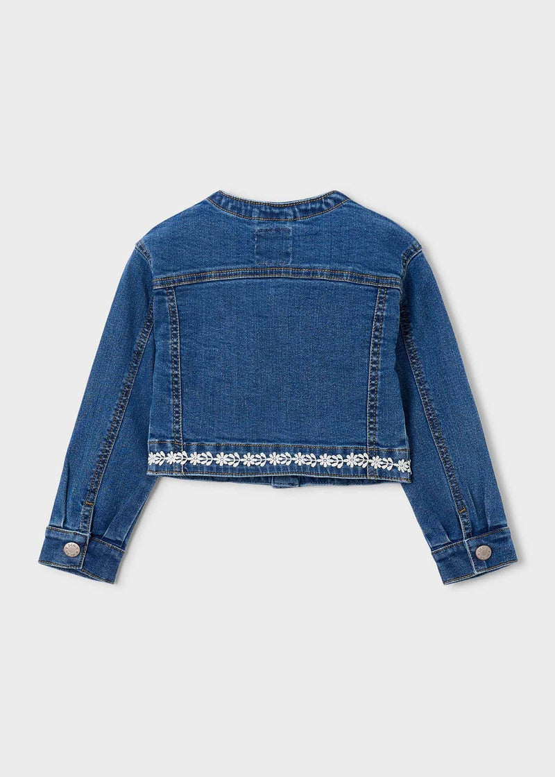 Mayoral Girls Denim Jacket | Dark 3453/SS26