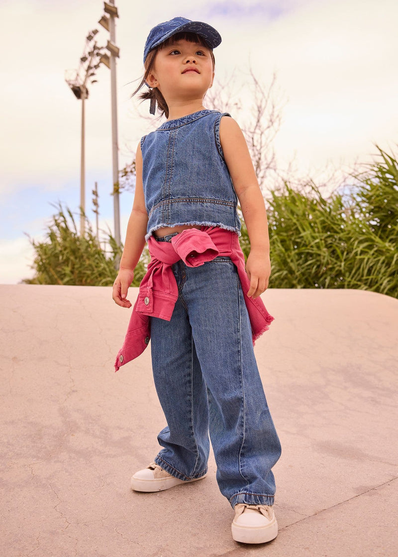 Mayoral Girls Denim Pants | Dark 3590/SS26