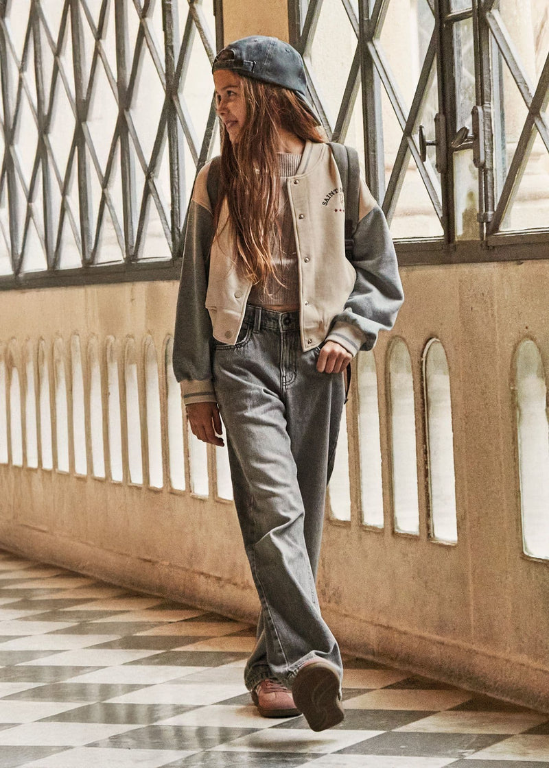 Mayoral Girls Denim Pants  | Grey 7574 AW