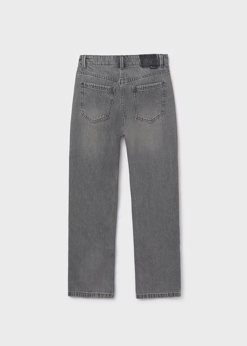 Mayoral Girls Denim Pants  | Grey 7574 AW