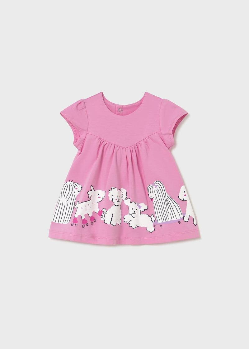 Mayoral Girls Dress |Bubblegum 1817/SS26