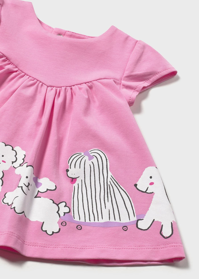 Mayoral Girls Dress |Bubblegum 1817/SS26
