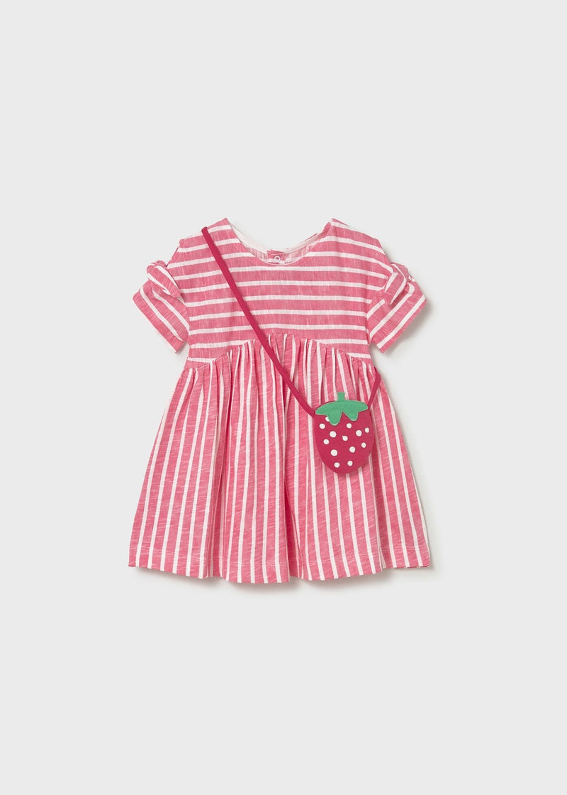Mayoral Girls Dress With Bag | Geranium  1919/SS26